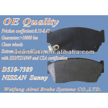 D510 NISSAN sunny brake pad auto parts